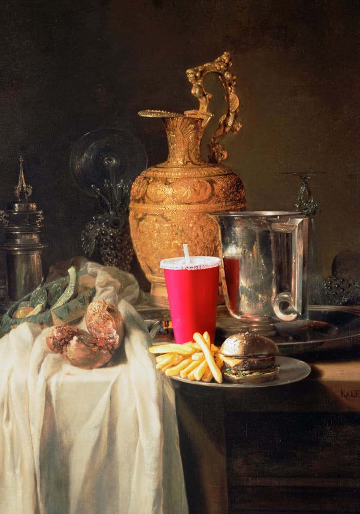 Stilleben of Fast Food by Athene Fritsch — canvas wall art