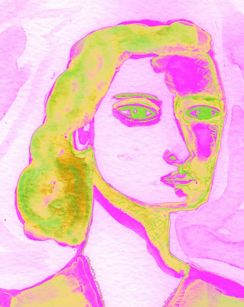 Dreamy Pop Woman by Sharyn Bursic — canvas wall art