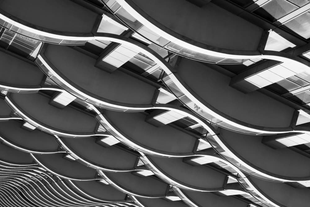 Flowing Architectural Curves by Azriel Yakubovitch — canvas wall art