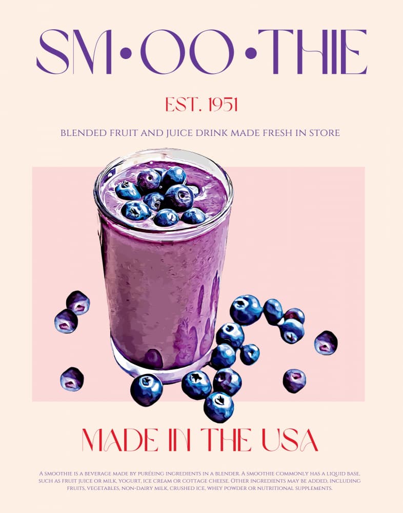 Fresh Blueberry Smoothie