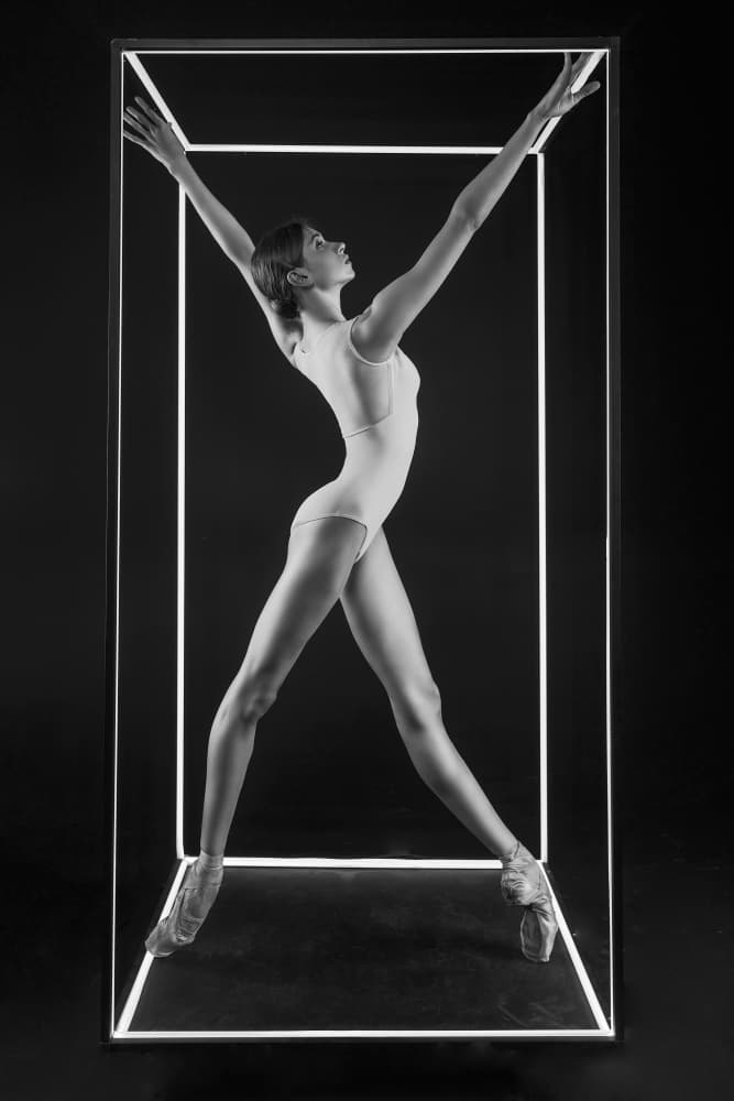 Ballet In Light Box by Alexandr — canvas wall art