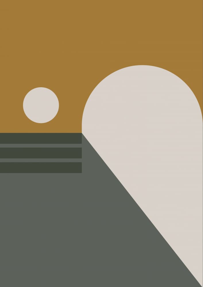 Minimalist Desert Arch by Nilesh Kulkarni — canvas wall art