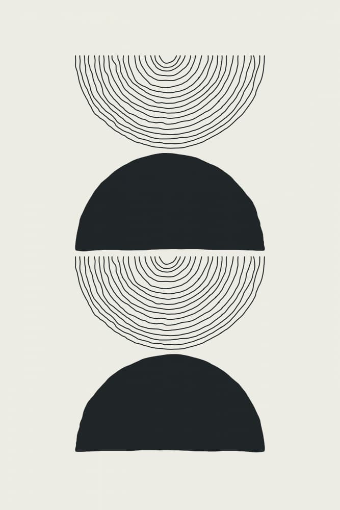 Organic Geometric Balance by jay stanley — canvas wall art
