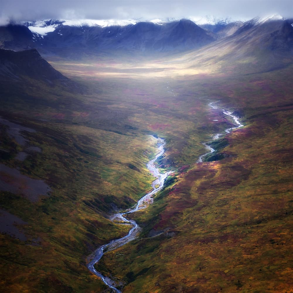 Winding River Valley by Atul Chopra — canvas wall art