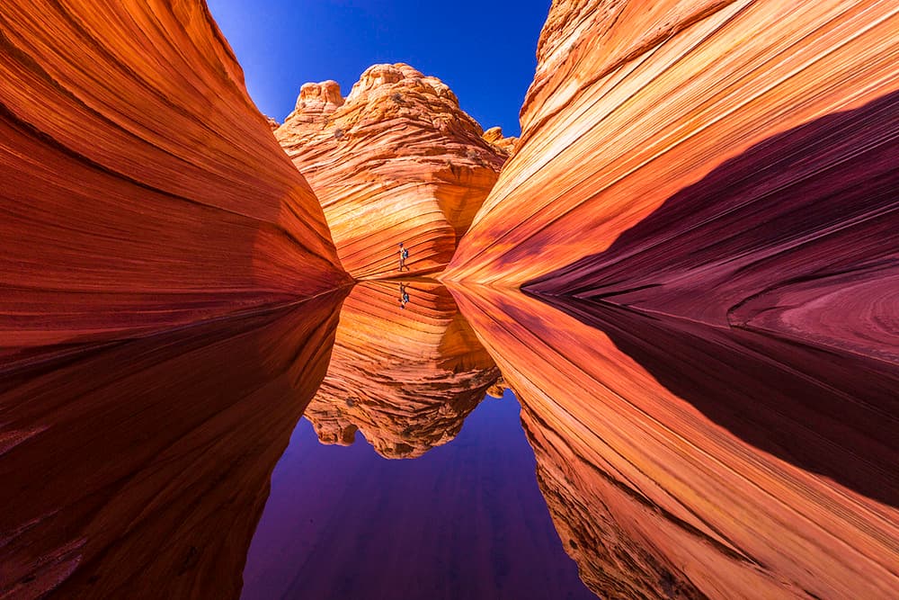 Vibrant Canyon Reflections by Eunice Kim — canvas wall art