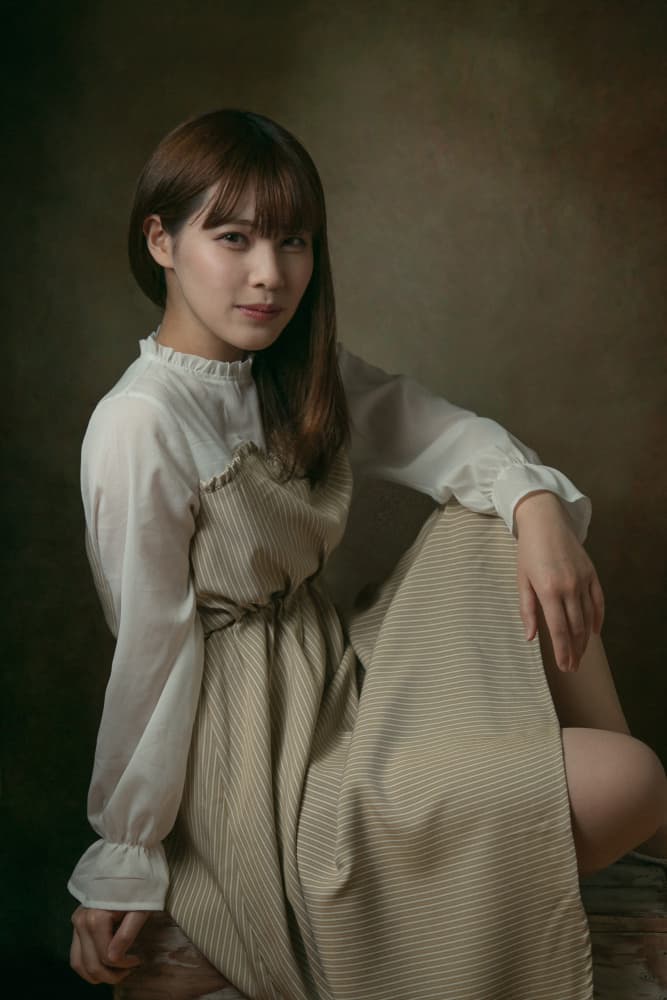 Elegant Woman Portrait by Kazuya Hashizume — canvas wall art