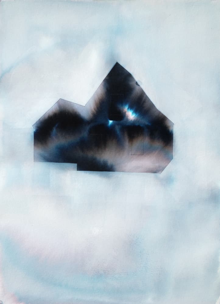 Mysterious Blue Silhouette by Joshua Hoskins — canvas wall art