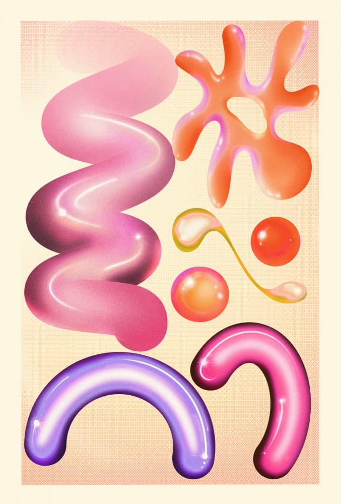 Colorful Sweet Forms by The Art Concept — canvas wall art
