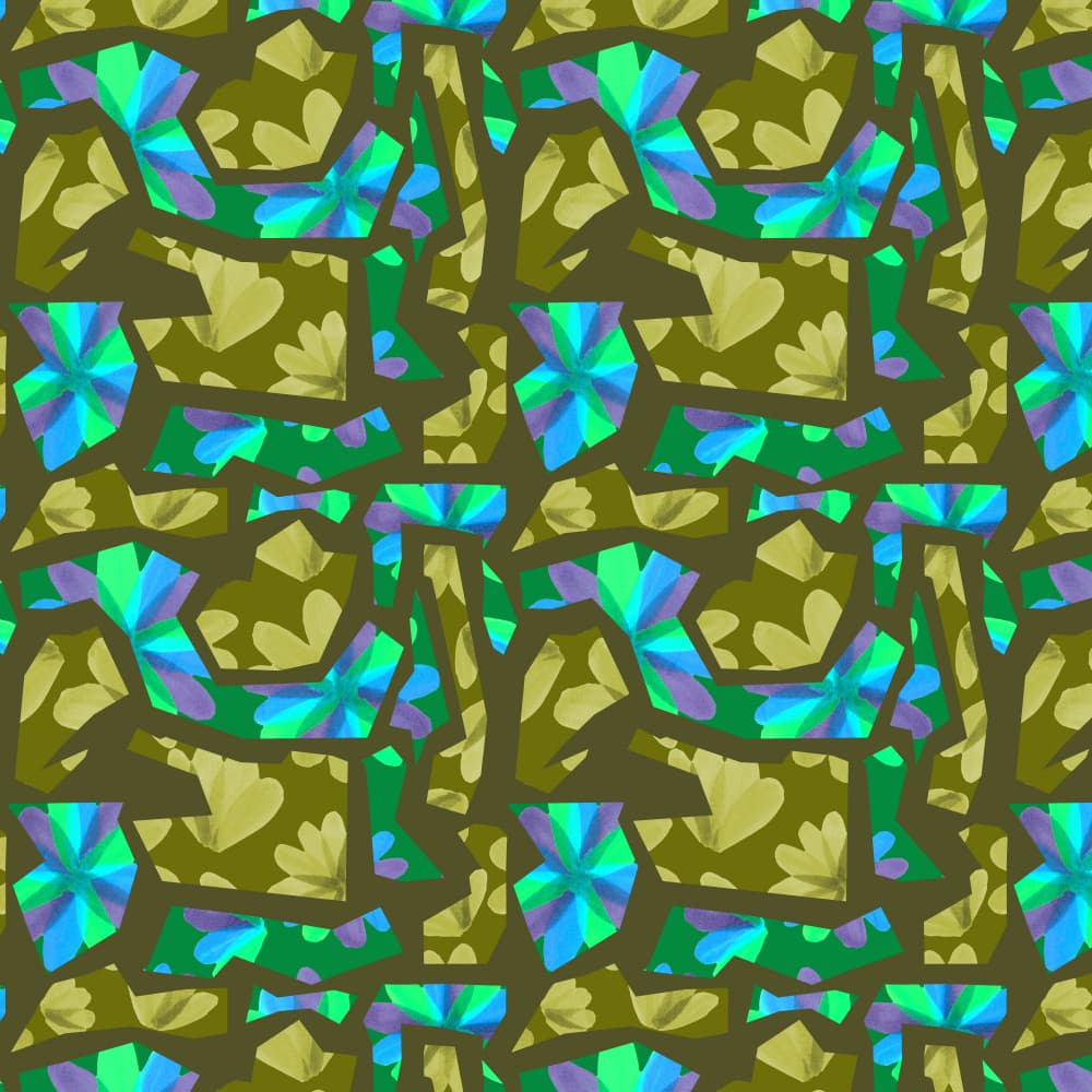 Vibrant Abstract Mosaic by Michele Channell — canvas wall art