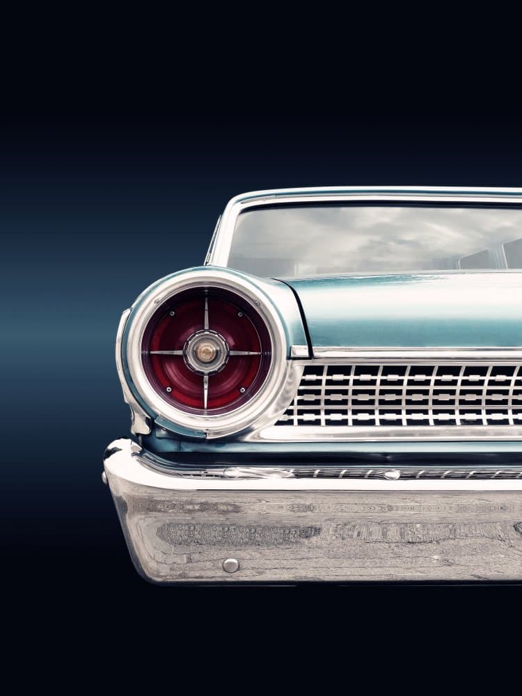 Classic Car Headlight by Beate Gube — canvas wall art