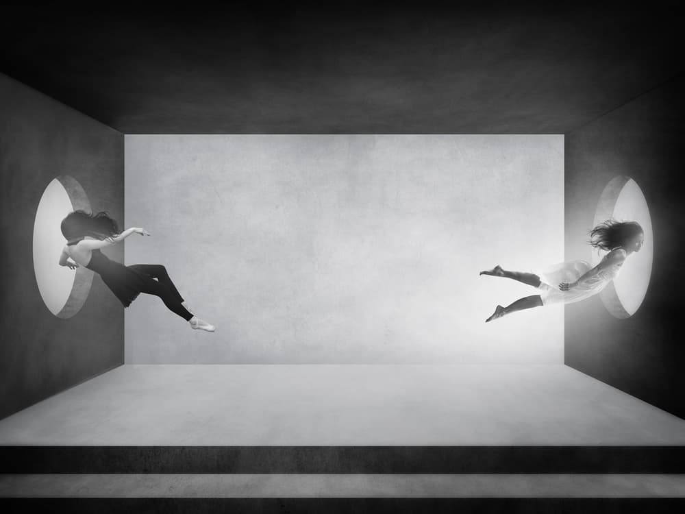 Floating Through Portals by Hari Sulistiawan — canvas wall art