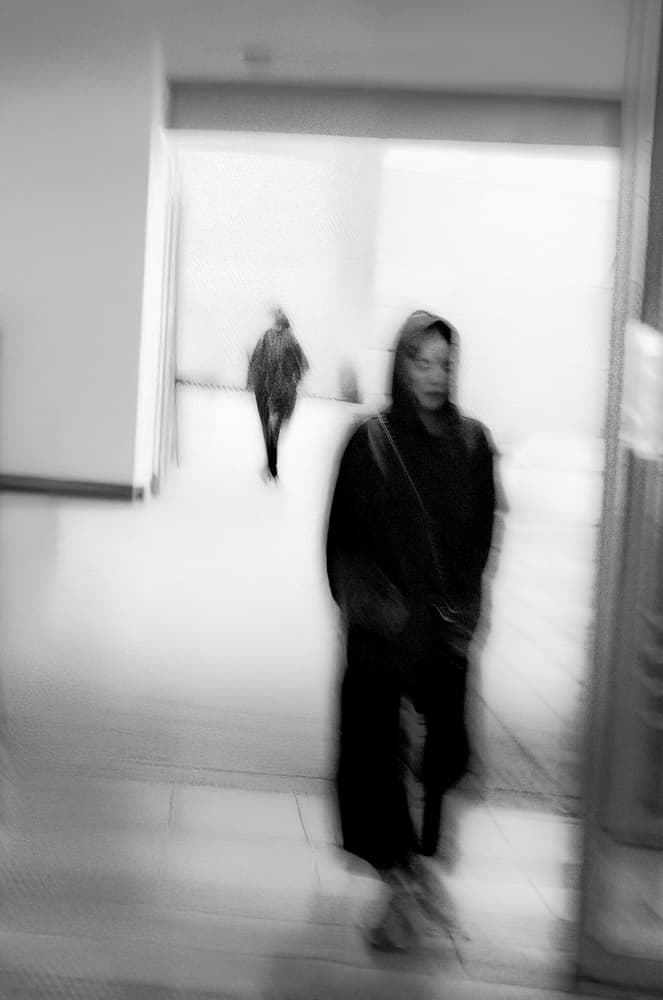 Blurred Urban Walk by Parole Kim — canvas wall art