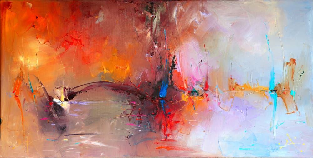 Vibrant Abstract Energy by Stanislav Lazarov — canvas wall art