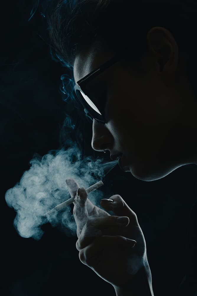 Smoky Profile Cool by Rostovskiy Anton — canvas wall art