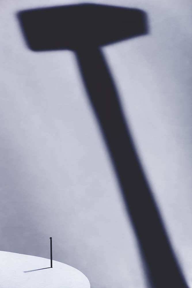 Hammer Shadow and Nail by Damiano Serra — canvas wall art