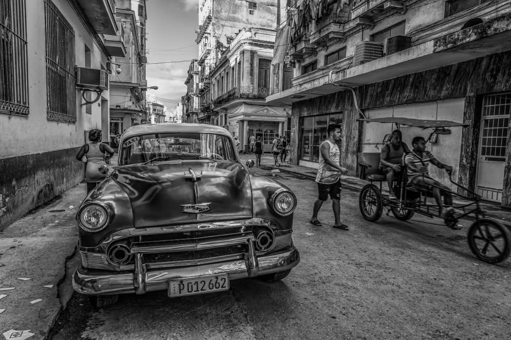 Havana Street Life by Koji Morishige — canvas wall art