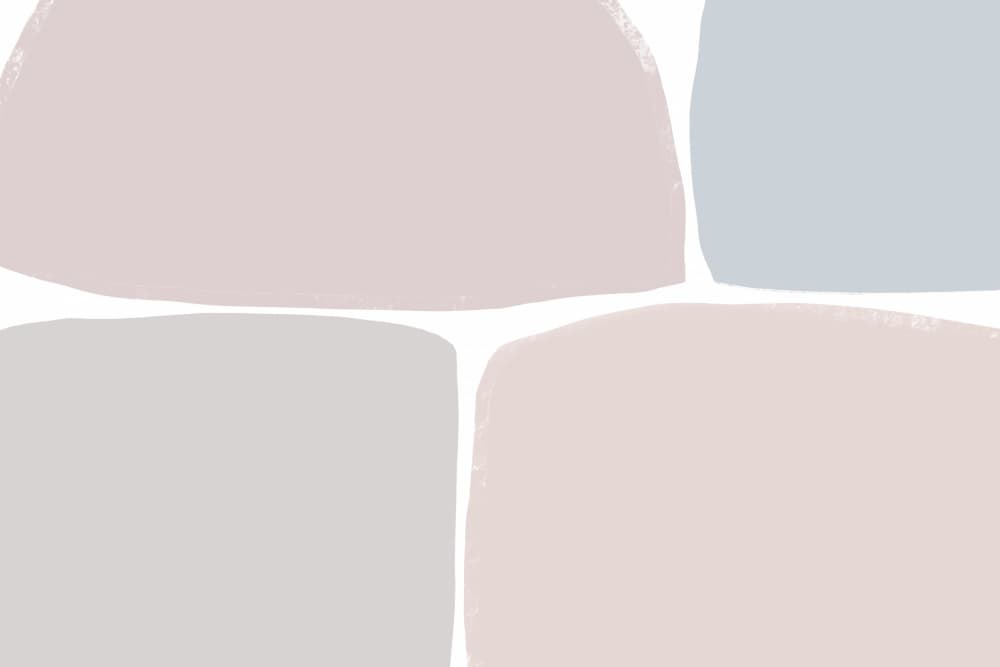 Pastel Tones with Geometric Shapes by uplusmestudio — canvas wall art