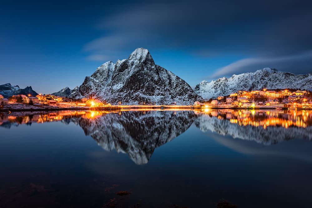 blue hour by Raymond Hoffmann — canvas wall art