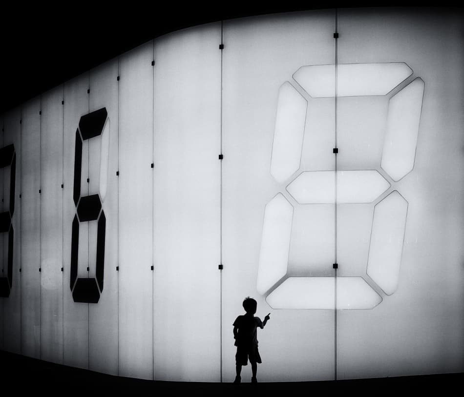 Curious Child Digital Numbers by Shigehiro Ono — canvas wall art