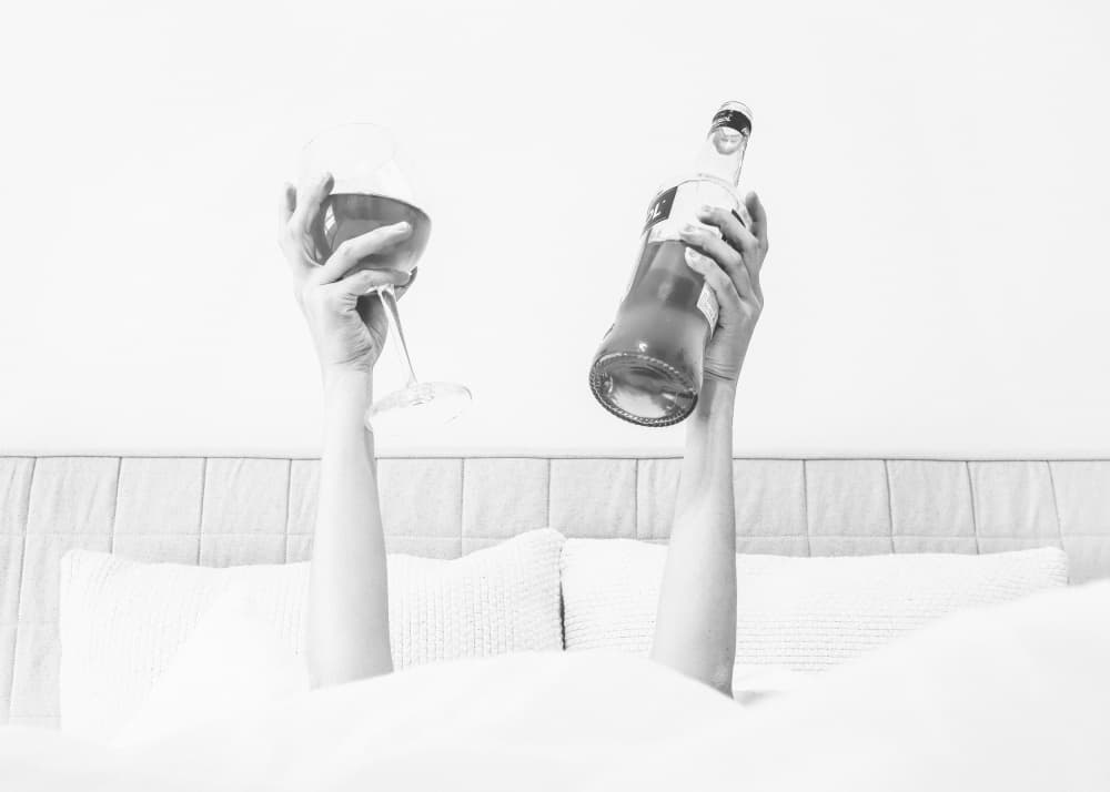 Cheers From Bed by Pictufy Studio III — canvas wall art