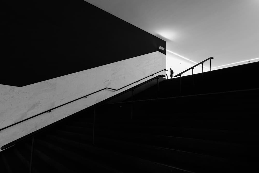 Minimalist Stairway Ascent by João Castro — canvas wall art