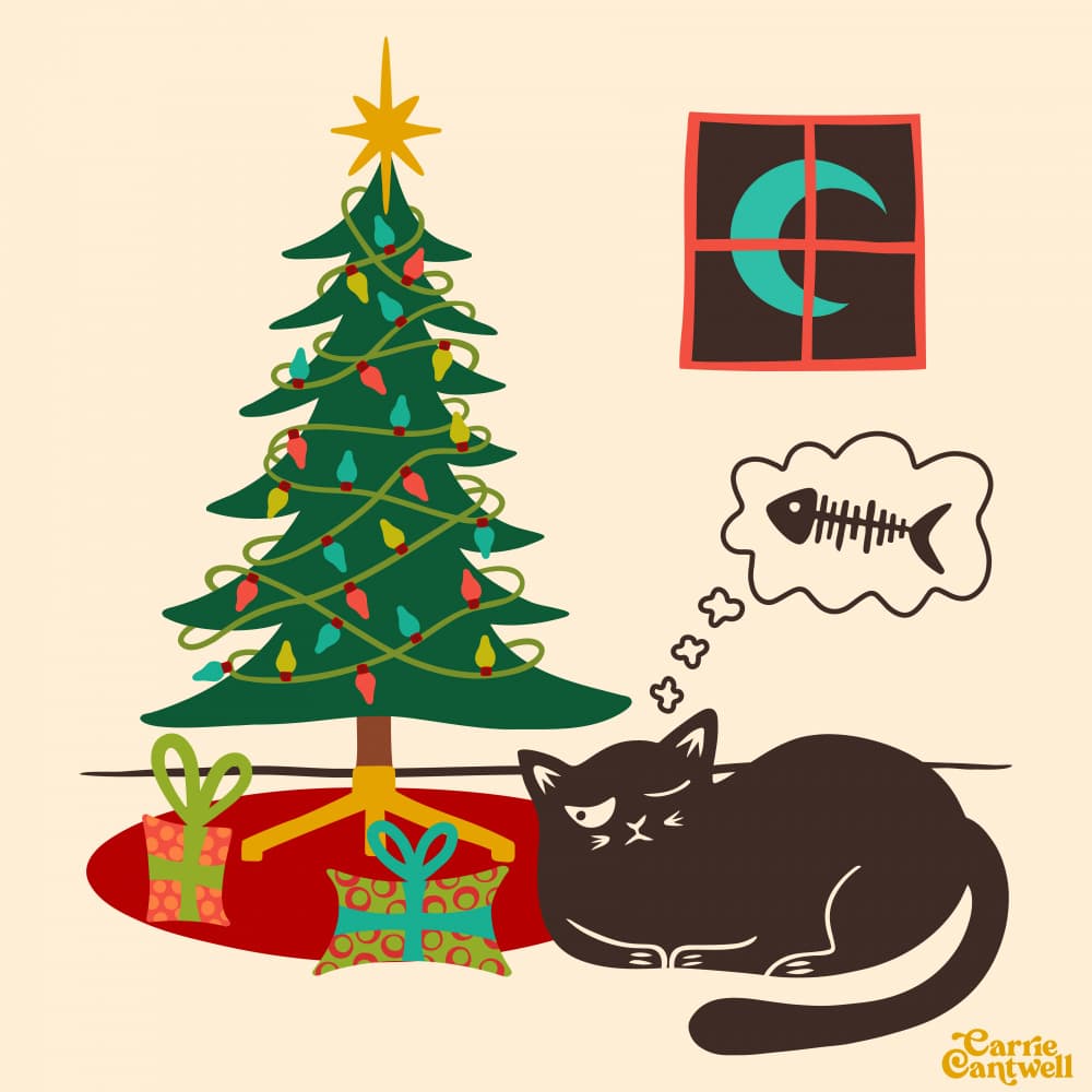 Not A Creature Was Stirring by Carrie Cantwell — canvas wall art