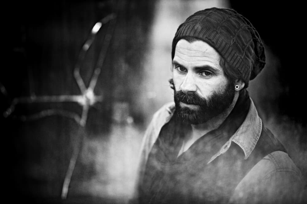 Intense Bearded Man by Goran Jovic — canvas wall art