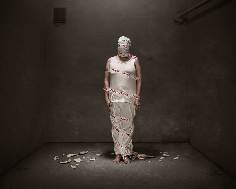 Fragile Inner Struggle by Petri Damstén — canvas wall art