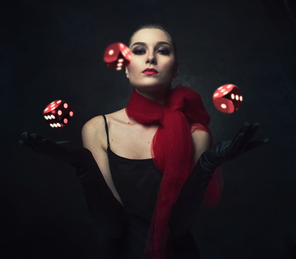 Lady Luck by hardibudi — canvas wall art