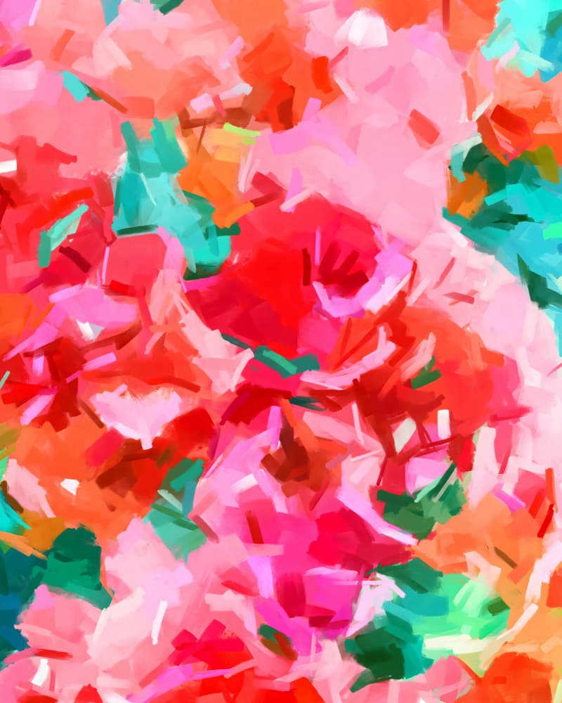 Vibrant Abstract Strokes by Uma Gokhale — canvas wall art