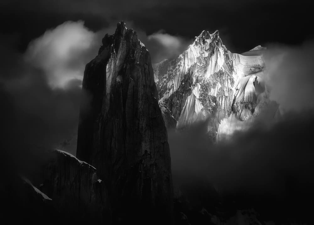 Dramatic Alpine Peaks by FEI SHI — canvas wall art