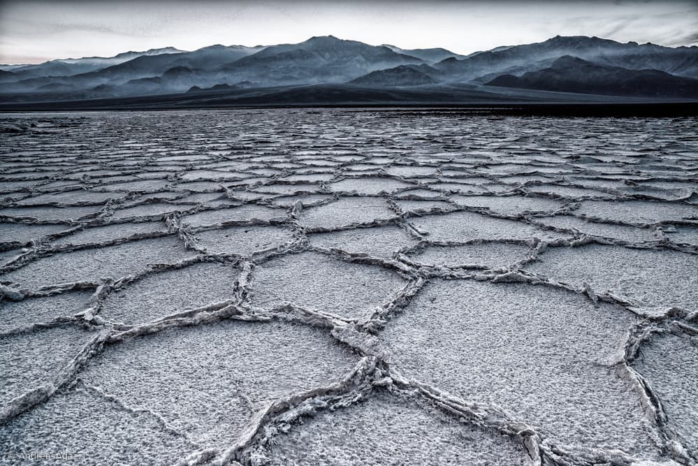 Cracked Salt Flats Landscape by Andreas Agazzi — canvas wall art