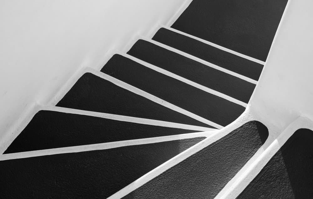 High Contrast Stairwell by Markus Auerbach — canvas wall art
