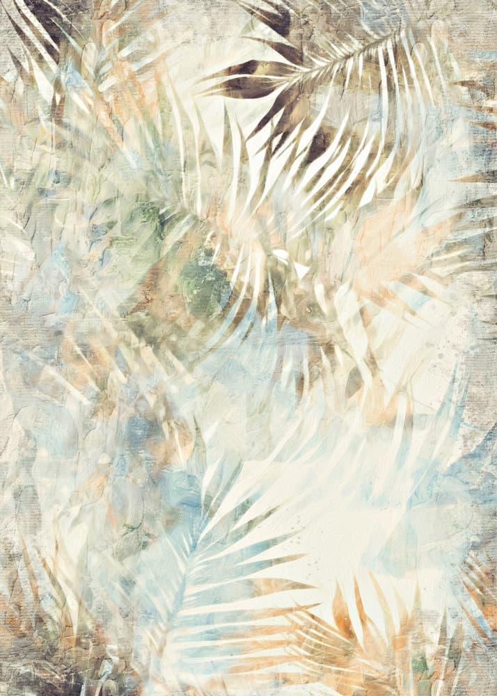 Faded Tropical Palms by Rafal Kulik — canvas wall art