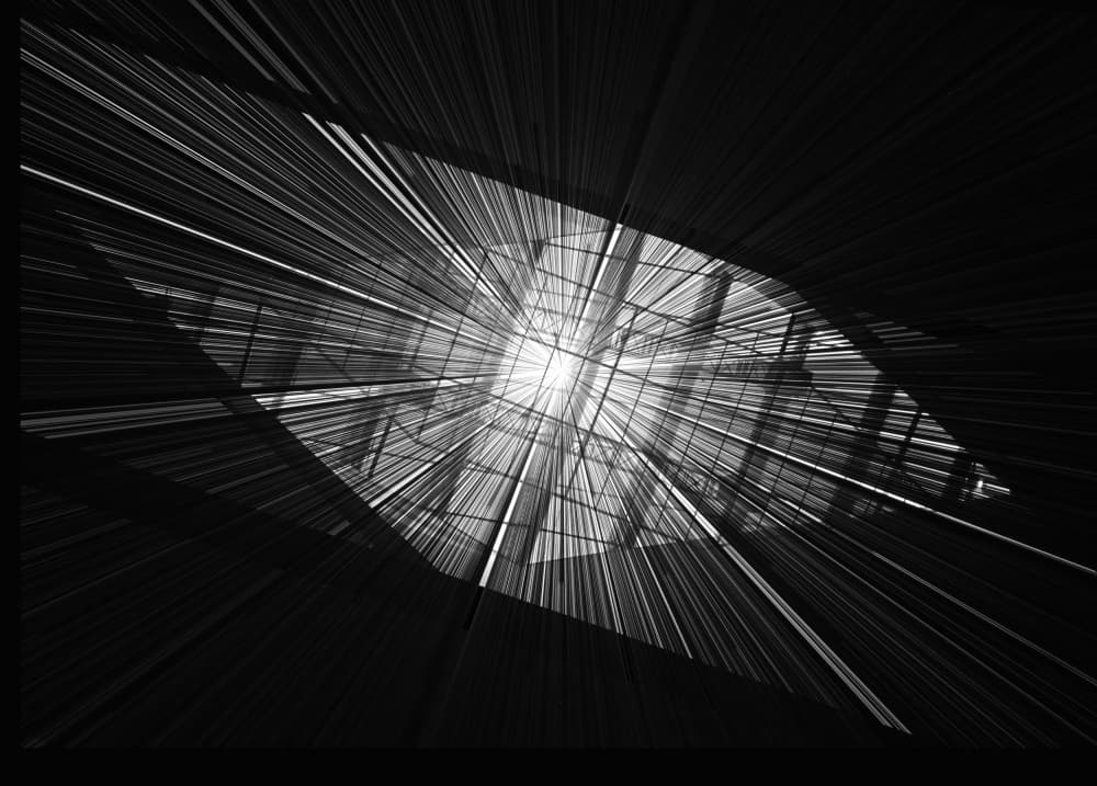 Converging Lines of Light by Iris Resch — canvas wall art