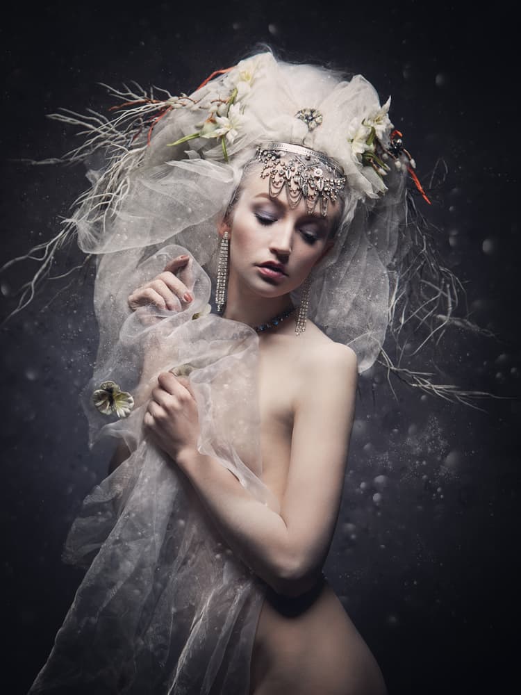 Ethereal Winter Queen by Siegart — canvas wall art
