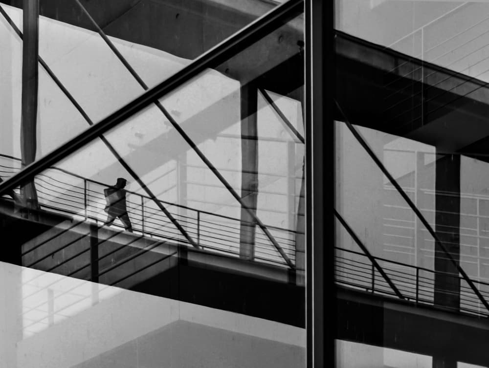 Modern Architecture Walk by Anna Niemiec — canvas wall art