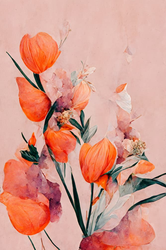 Petals and Elegance by Treechild — canvas wall art