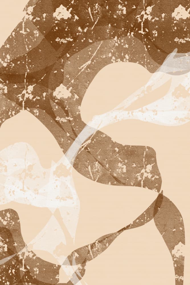 Warm Neutral Abstract by Yuli Saputra — canvas wall art