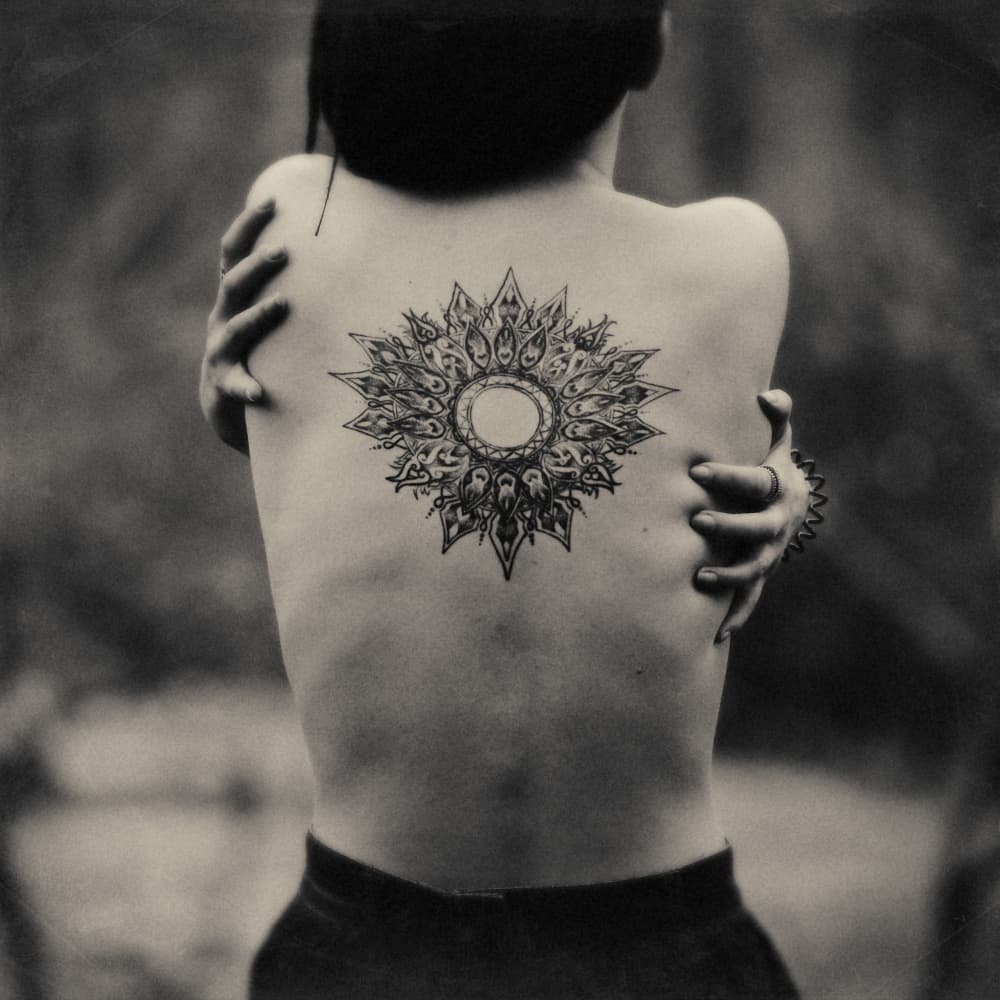 Mandala Back Embrace by Kostiantyn Baran — canvas wall art