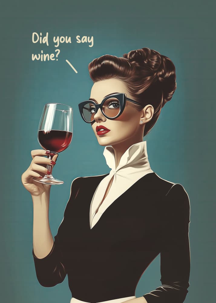 Did You Say Wine by Andreas Magnusson — canvas wall art