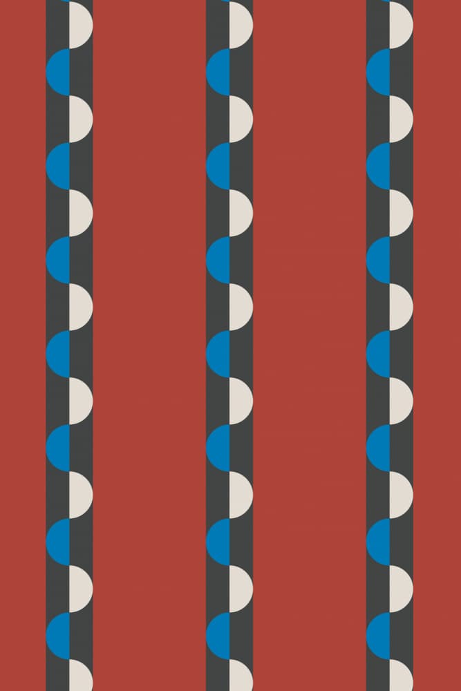 Retro Semicircle Pattern