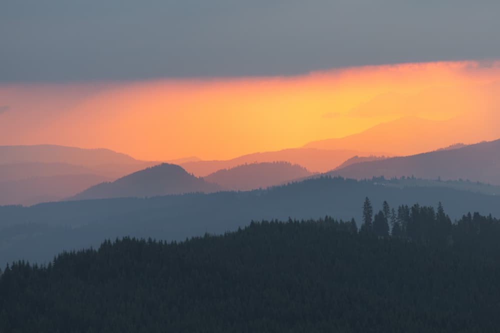 Warm Mountain Sunset by Alexandru Ionut Coman — canvas wall art
