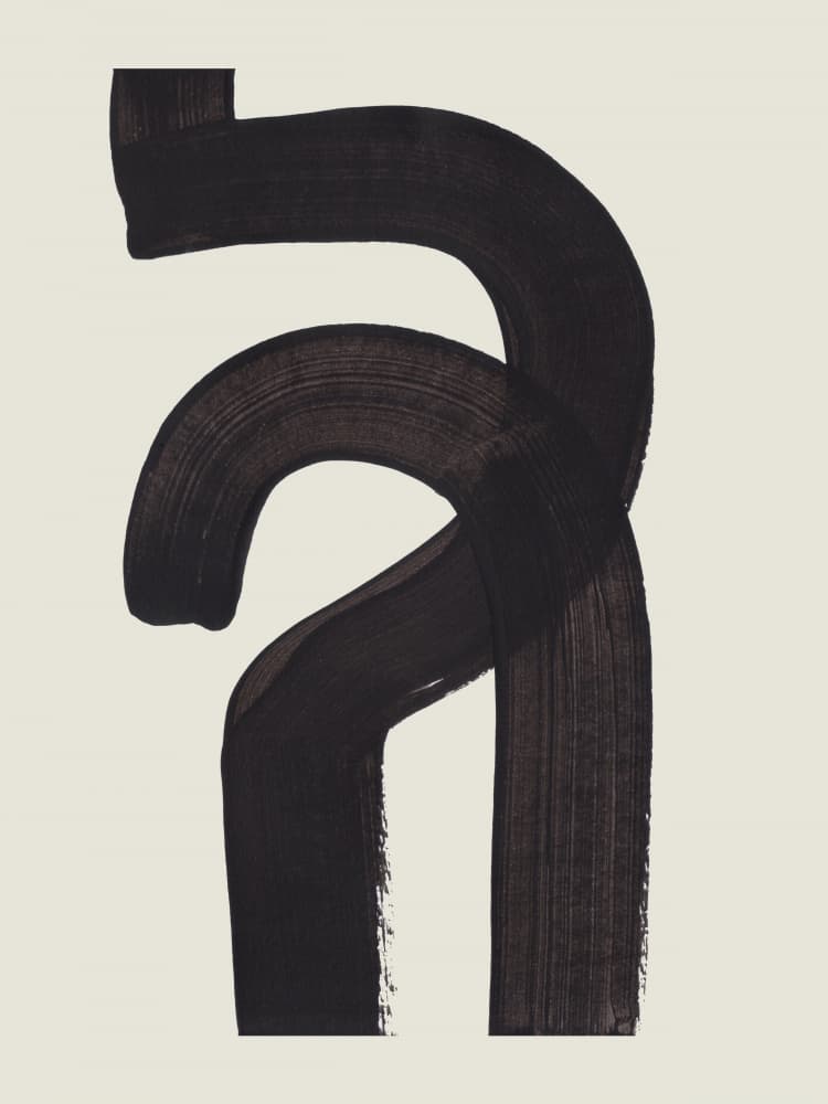Bold Abstract Curves by Ejaaz Haniff — canvas wall art