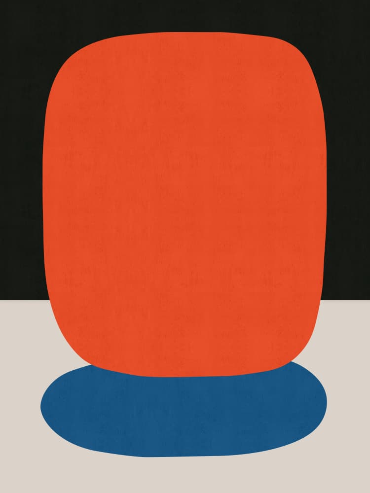 Balanced Abstract Shapes by Vitor Costa — canvas wall art