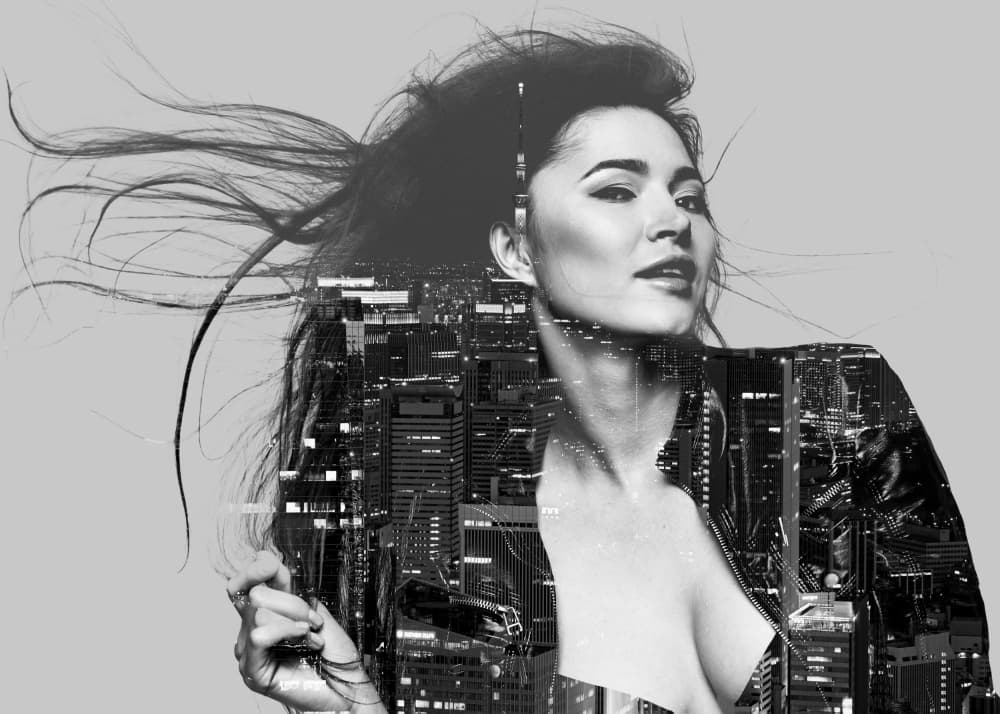 Elegant City Woman by Fadil Roze — canvas wall art