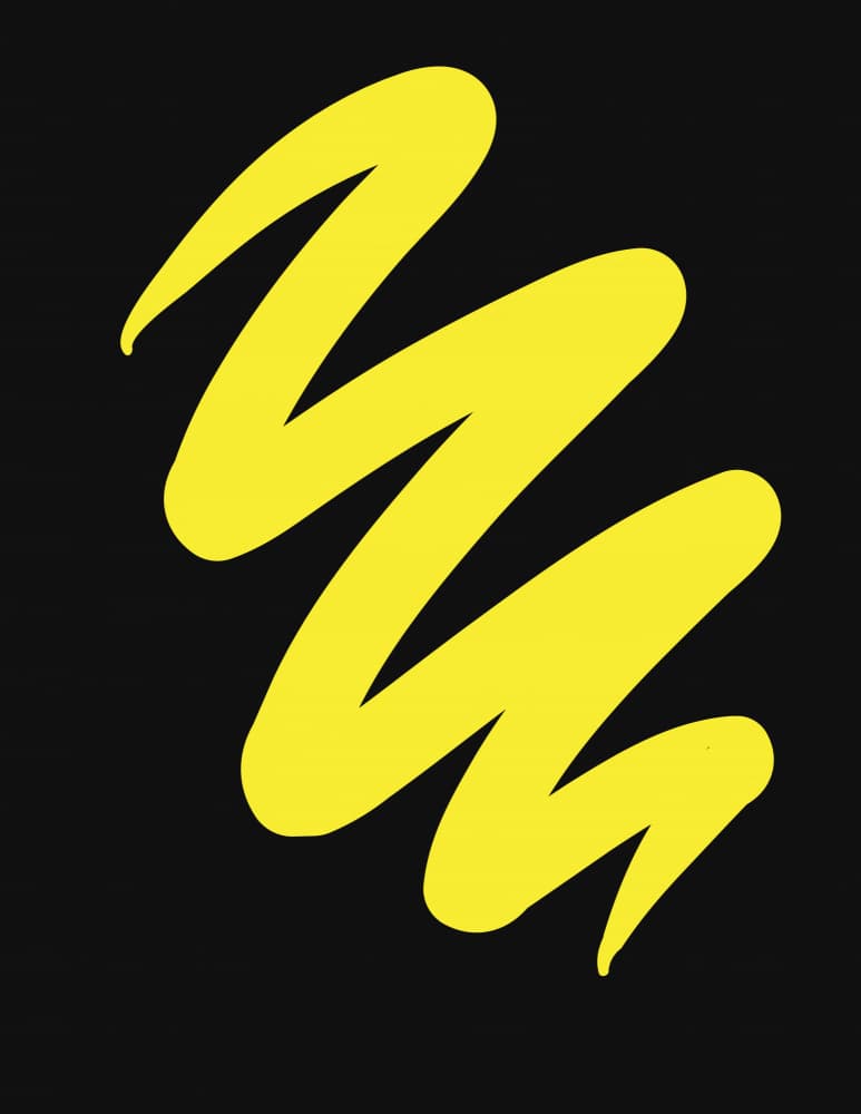 Energetic Yellow Line by Nicholas — canvas wall art
