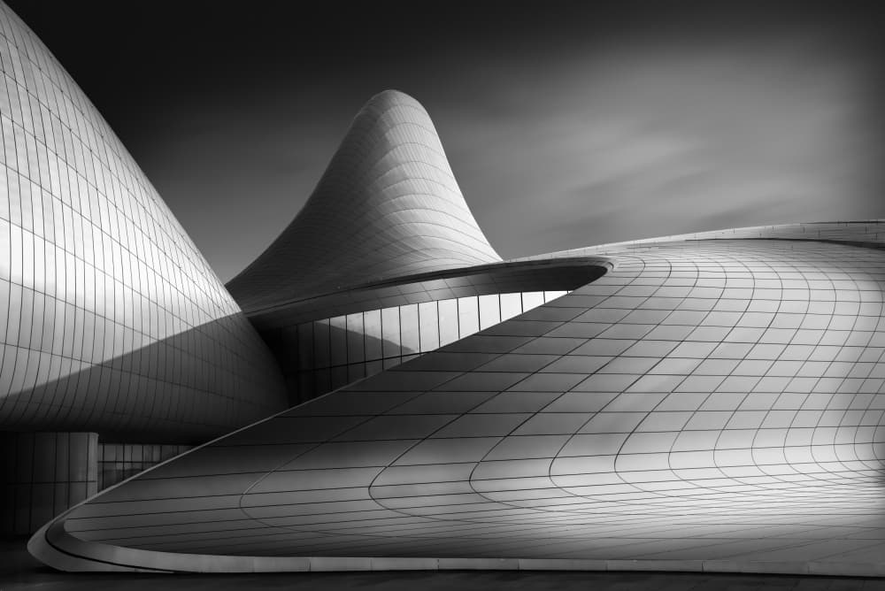 Sleek Fluid Architecture by Antoni Figueras — canvas wall art