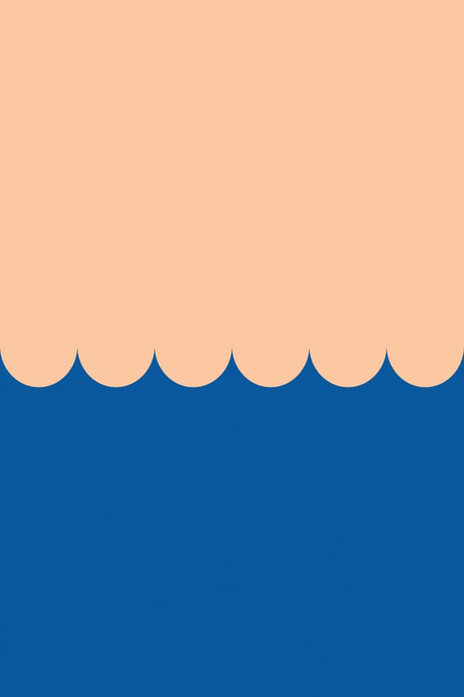 Calm Blue Waves by Pictufy Studio — canvas wall art