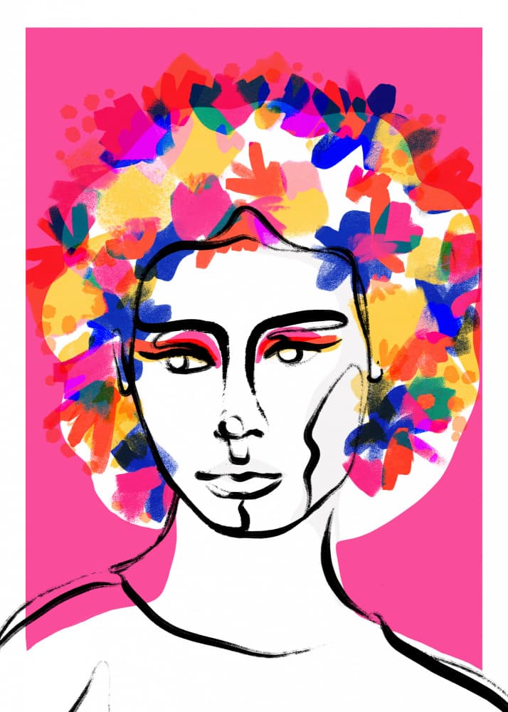 Vibrant Vision by Treechild — canvas wall art